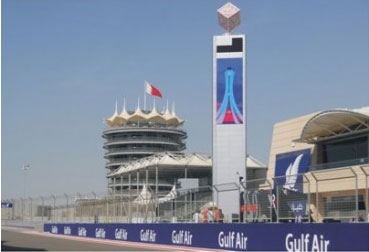 巴林F1赛场P10户外固装LED显示屏